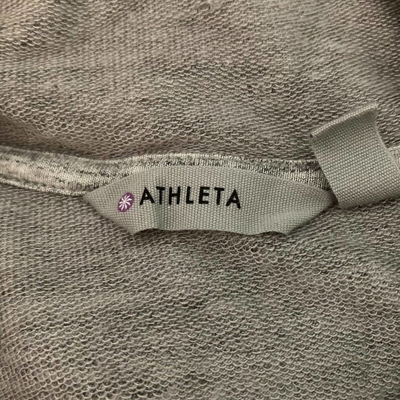Athleta Dress Womens Sz S Mini Gray Heather Hooded Stretch Comfort Pockets - Picture 7 of 13
